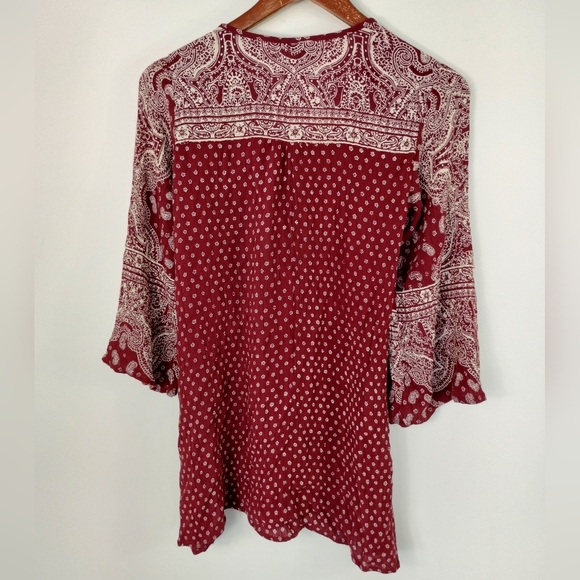 Angie Boho Tunic Top Size Small - Picture 7 of 7